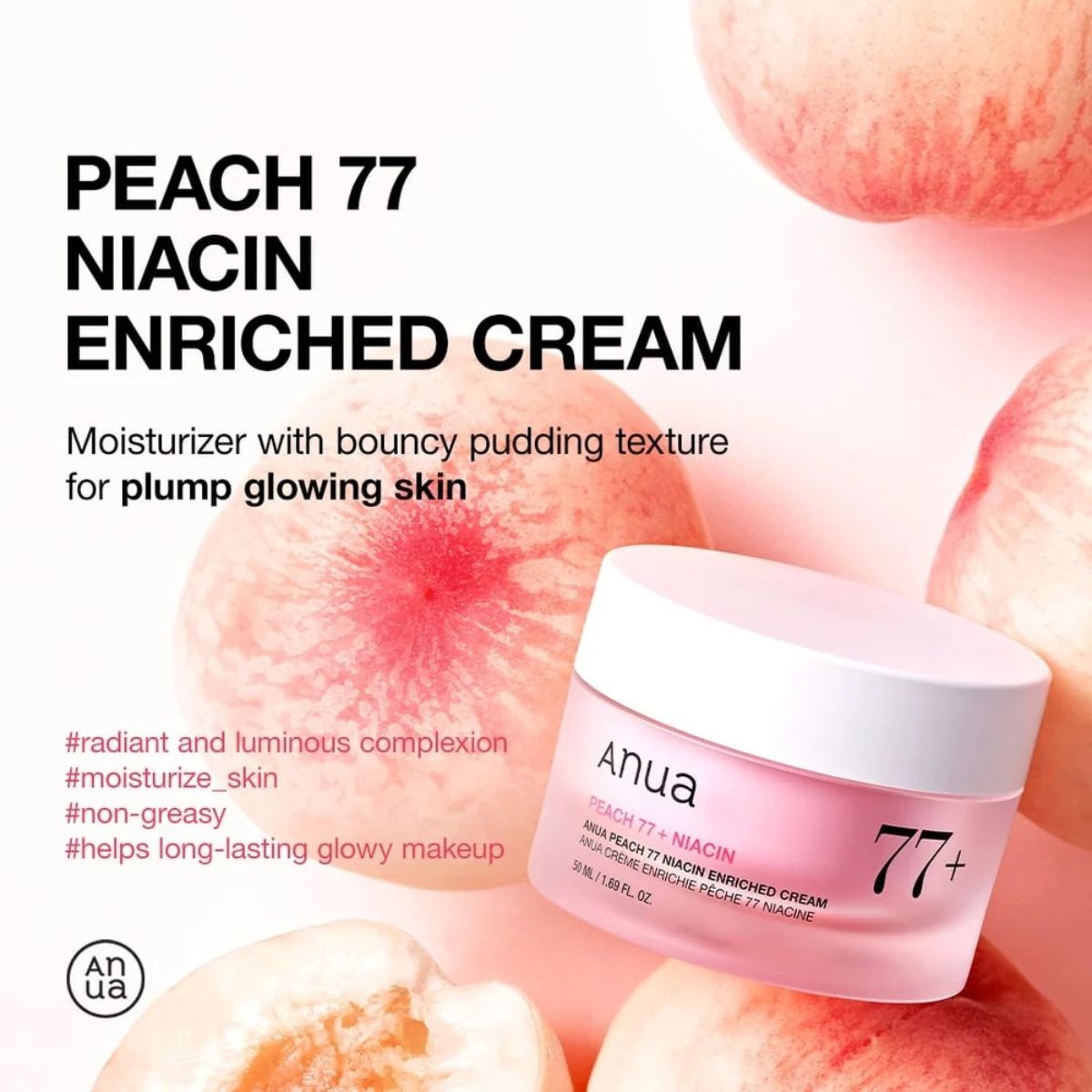 Peach 77 Niacin Enriched Cream 50mL