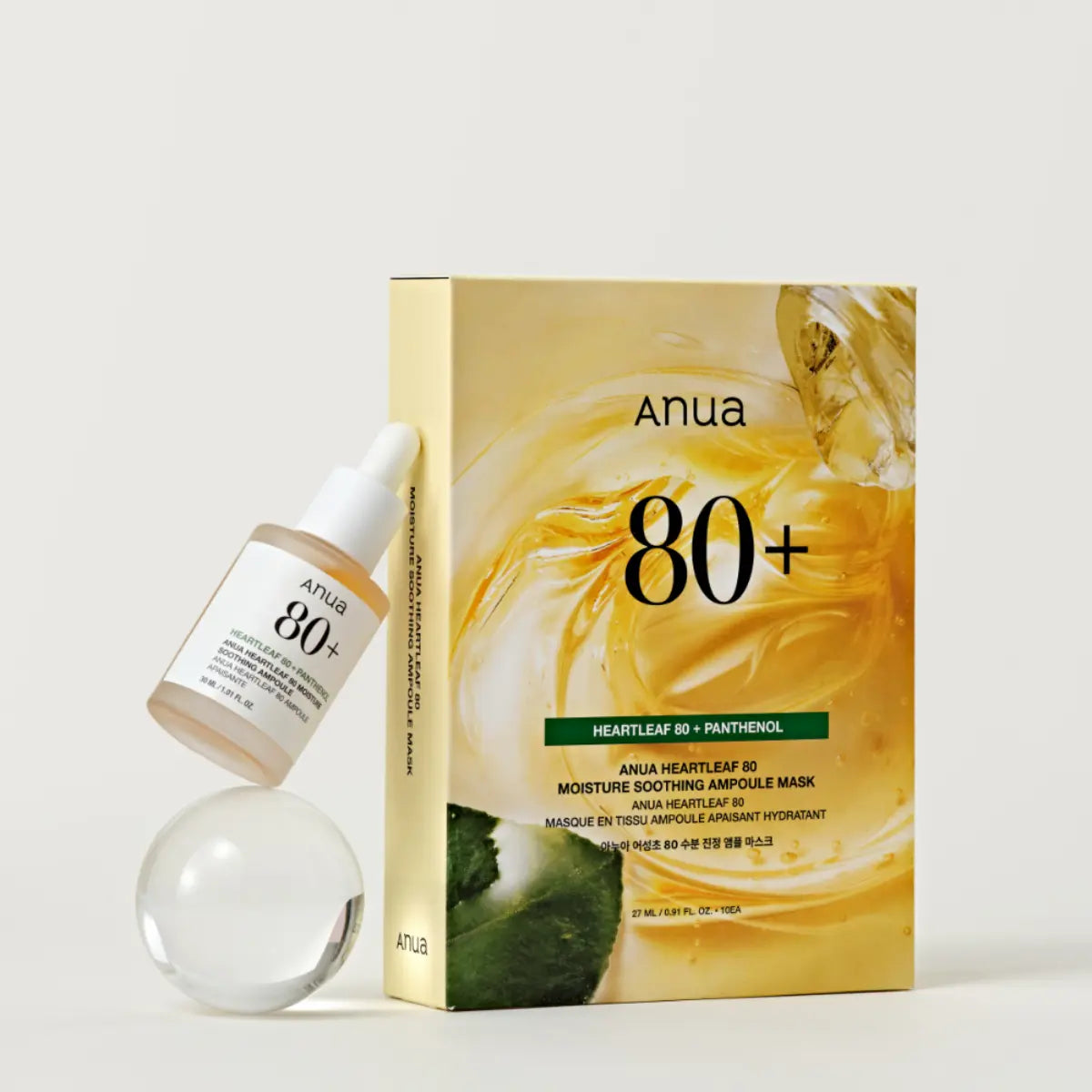 Heartleaf 80 Moisture Soothing Ampoule Mask 27mL Anua