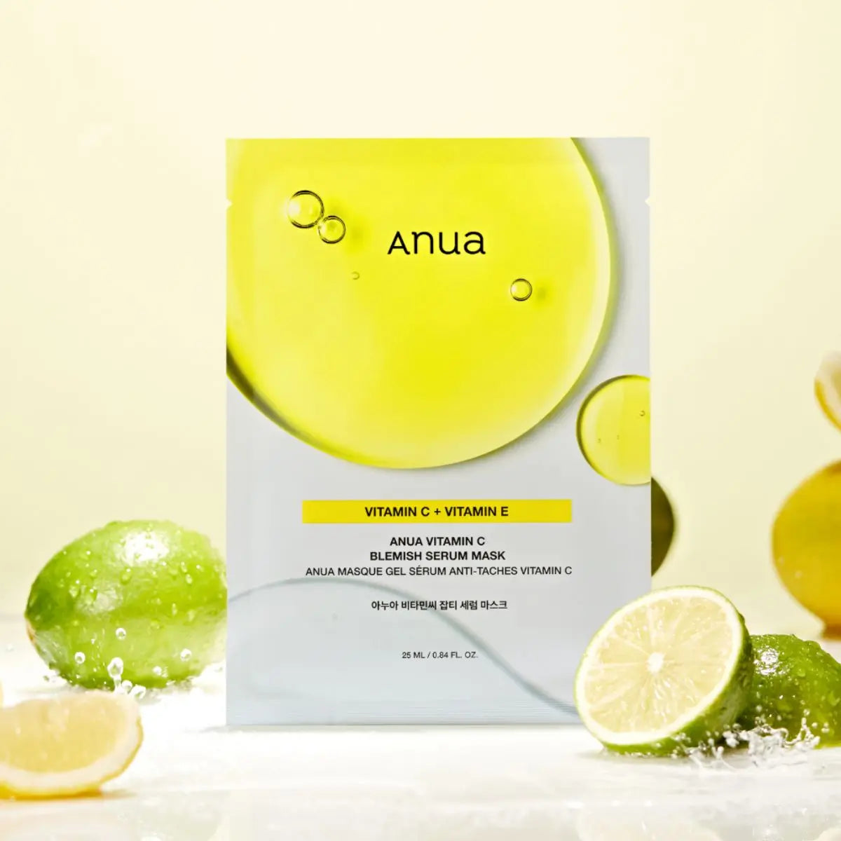 Green Lemon Vita C Blemish Serum Mask 25mL Anua