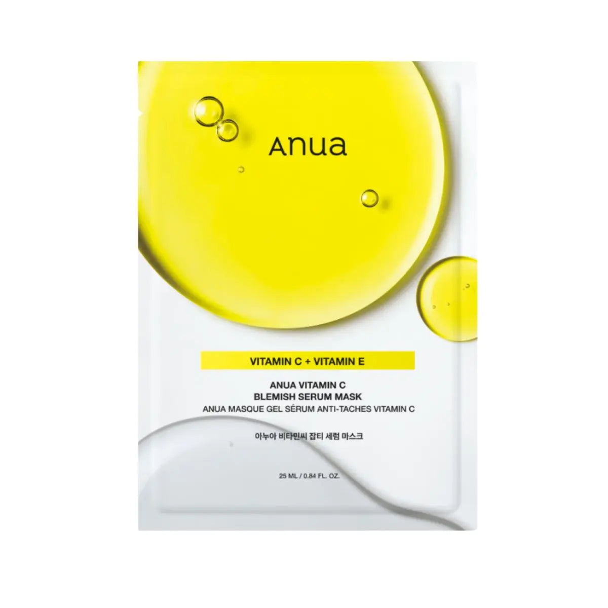 Green Lemon Vita C Blemish Serum Mask 25mL Anua