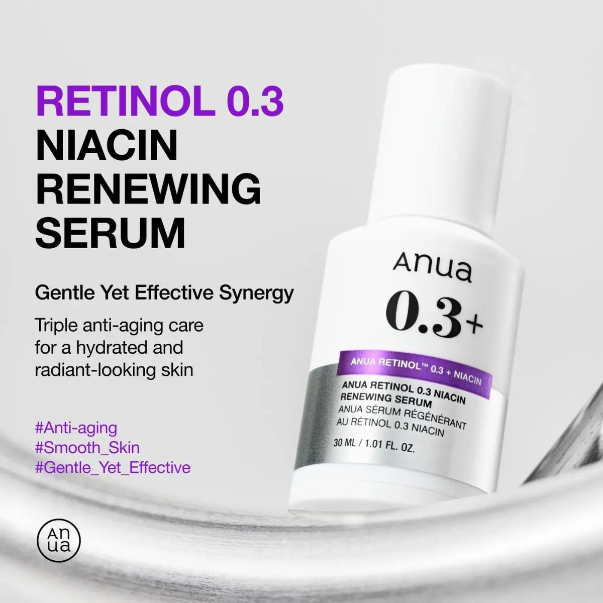 Nano Retinol 0.3% + Niacin Renewing Serum 30mL Anua