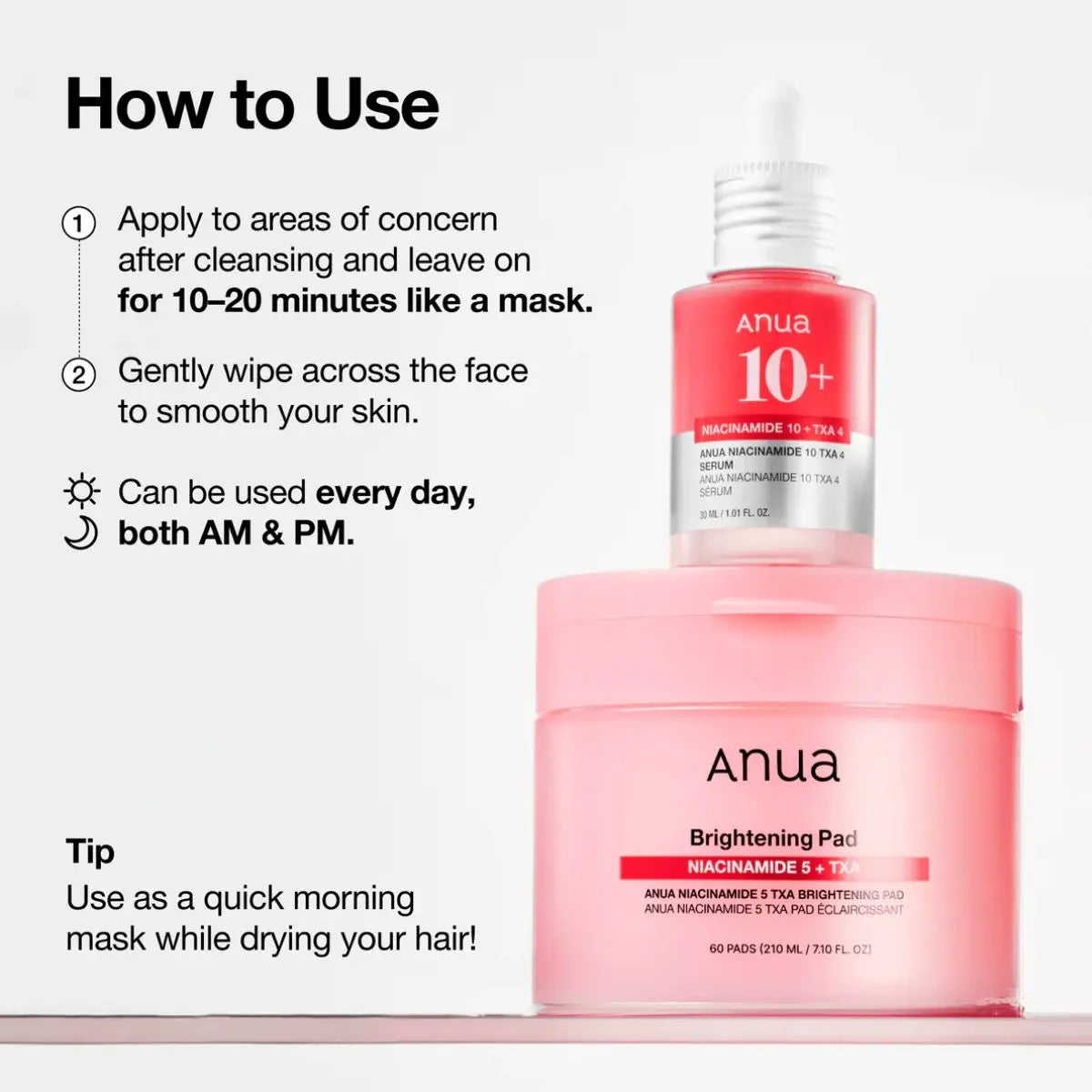 Niacinamide 5 TXA Brightening Pad 60ea Anua