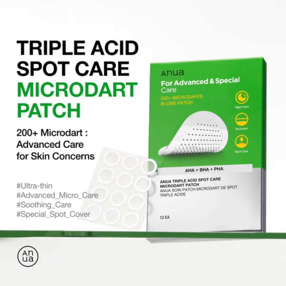 Triple Acid Spot Care Microdart Patch 12ea
