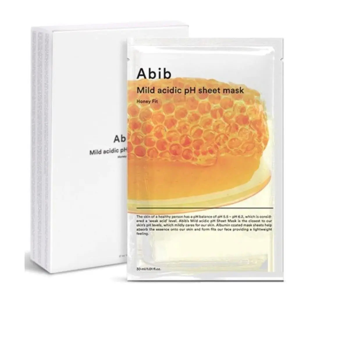 Mild Acidic pH Sheet Mask Honey Fit Abib