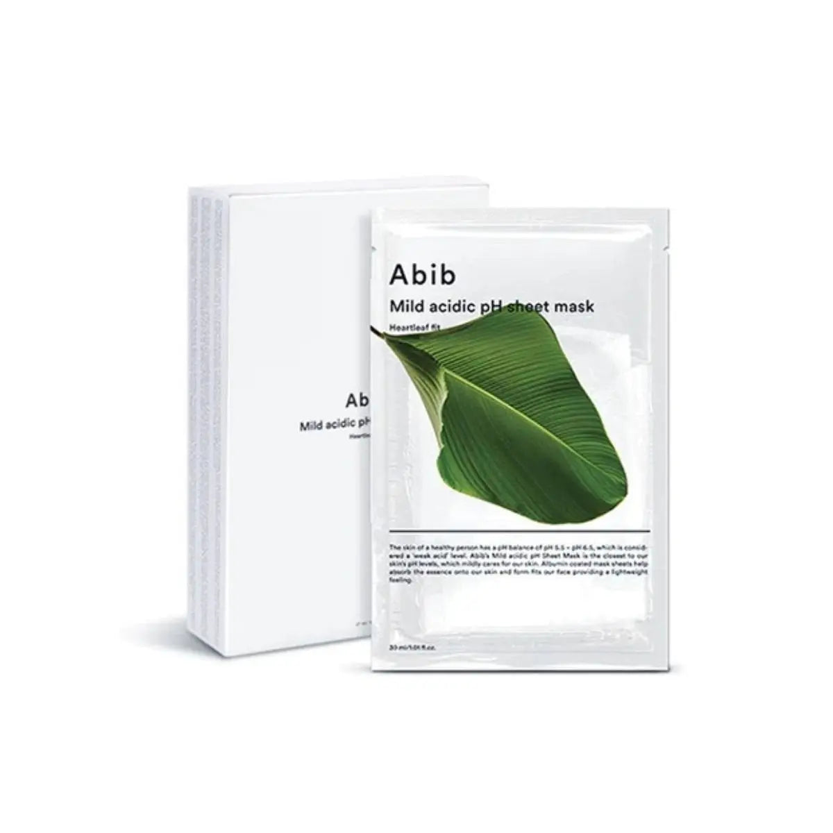 Mild Acidic pH Sheet Mask Hearthleaf Fit Abib
