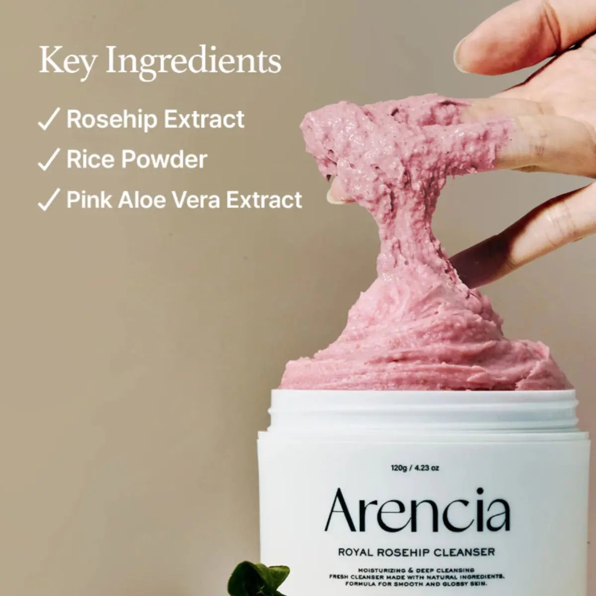 Fresh Rosehip Rice Mochi Cleanser 120g Arencia