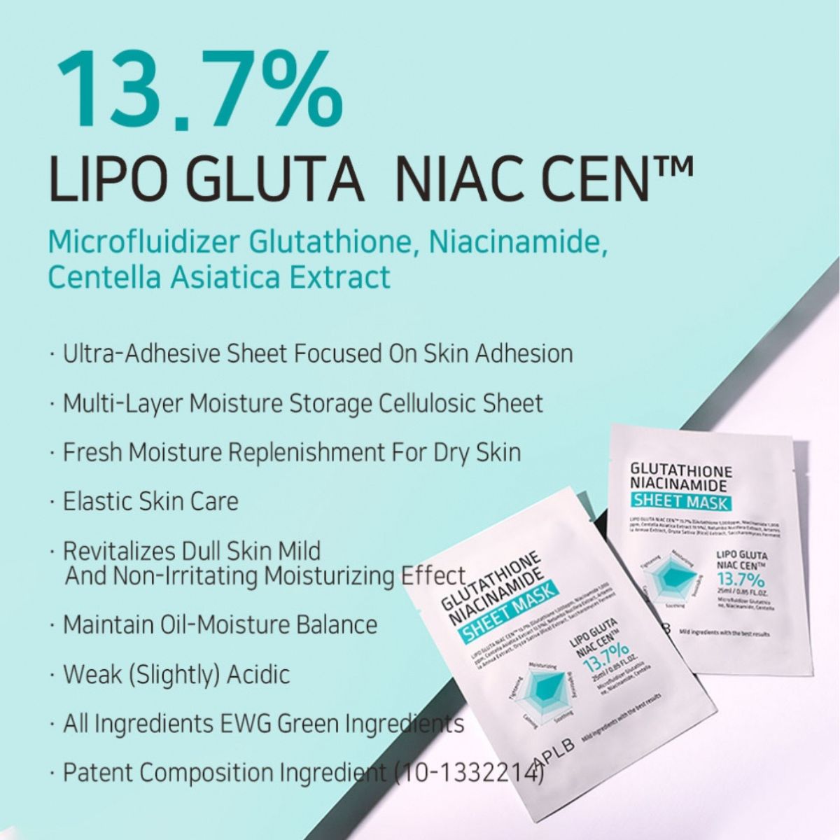 Glutathione Niacinamide Sheet Mask