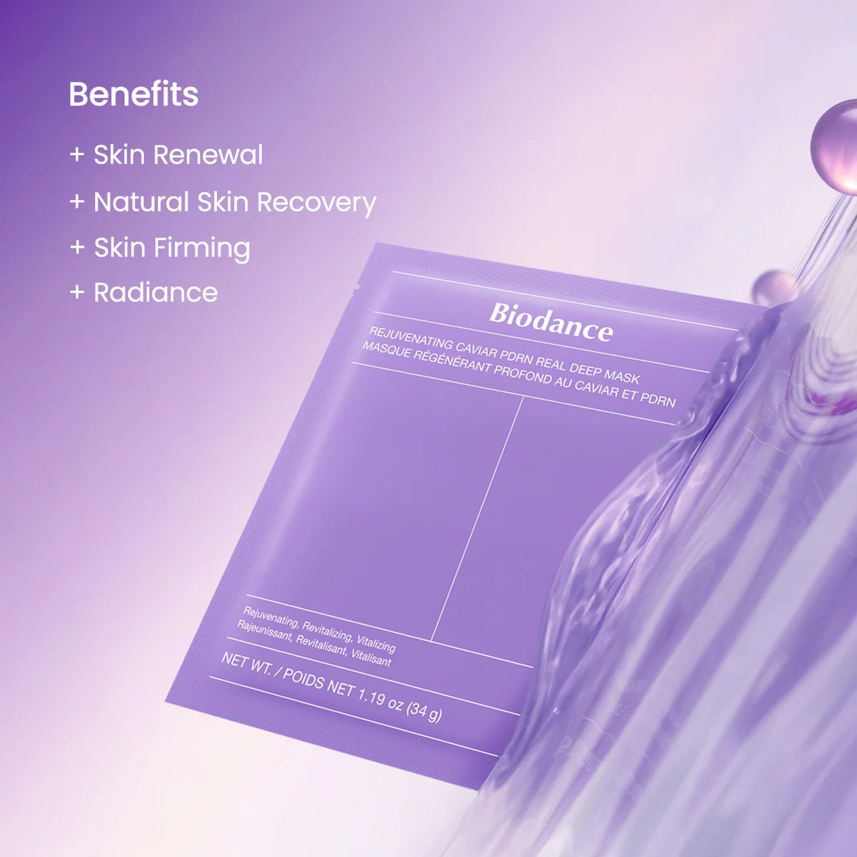 Rejuvenating Caviar PDRN Real Deep Mask