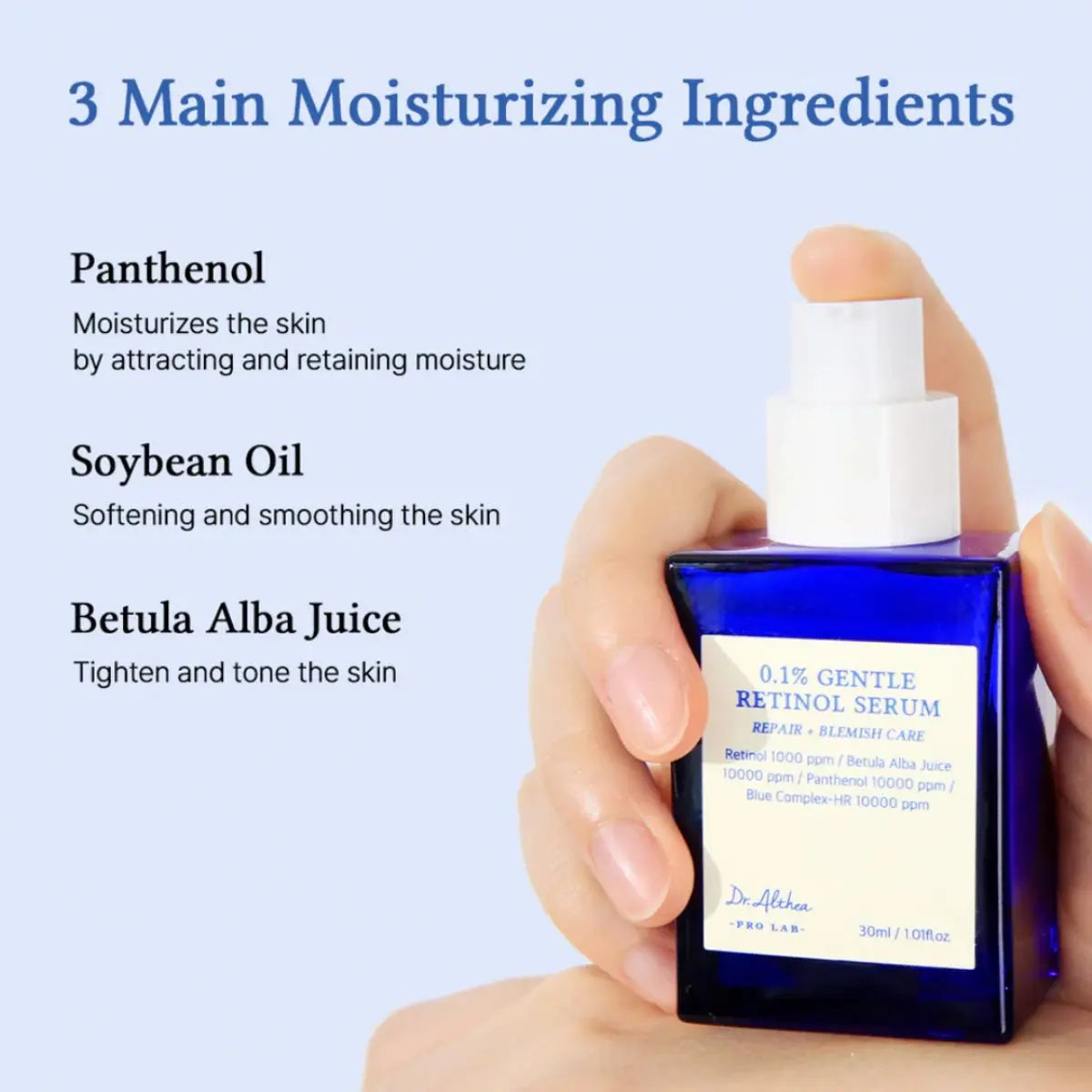 0.1% Gentle Retinol Serum 30mL Dr.Althea