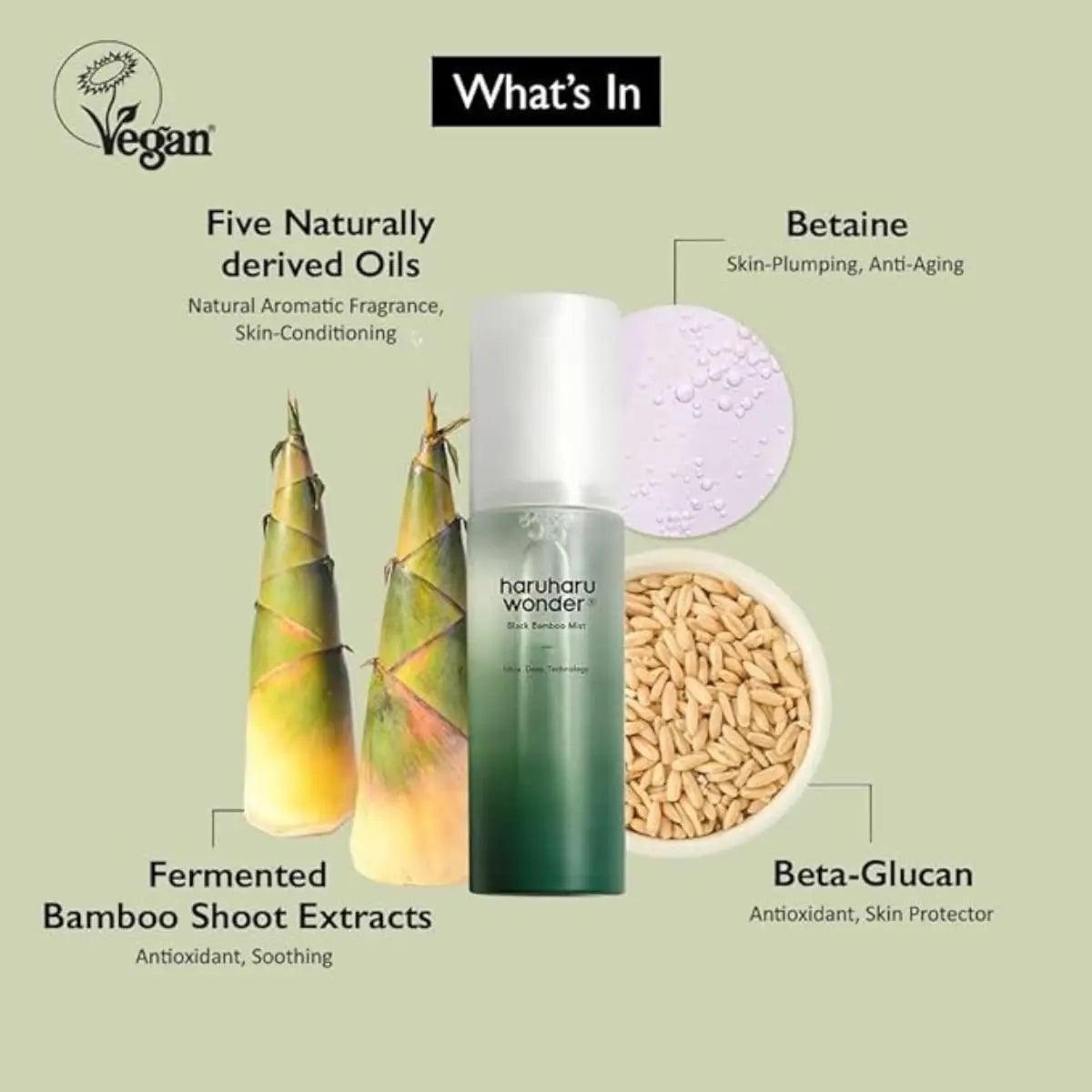 Wonder Black Bamboo Mist 150mL Haruharu Wonder