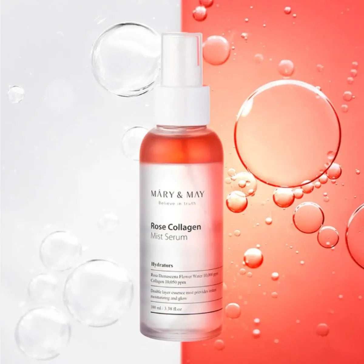 Rose Collagen Mist Serum 100mL Mary&amp;May