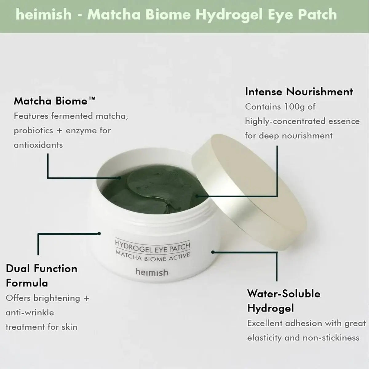 Matcha Biome Hydrogel Eye Patch 60ea Heimish