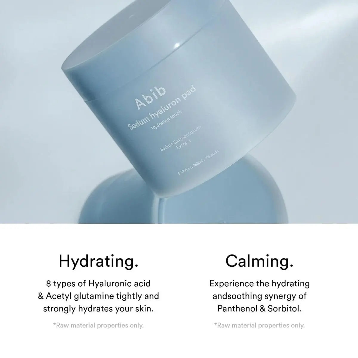 Sedum Hyaluron Pad Hydrating Touch 165mL (75pads) Abib