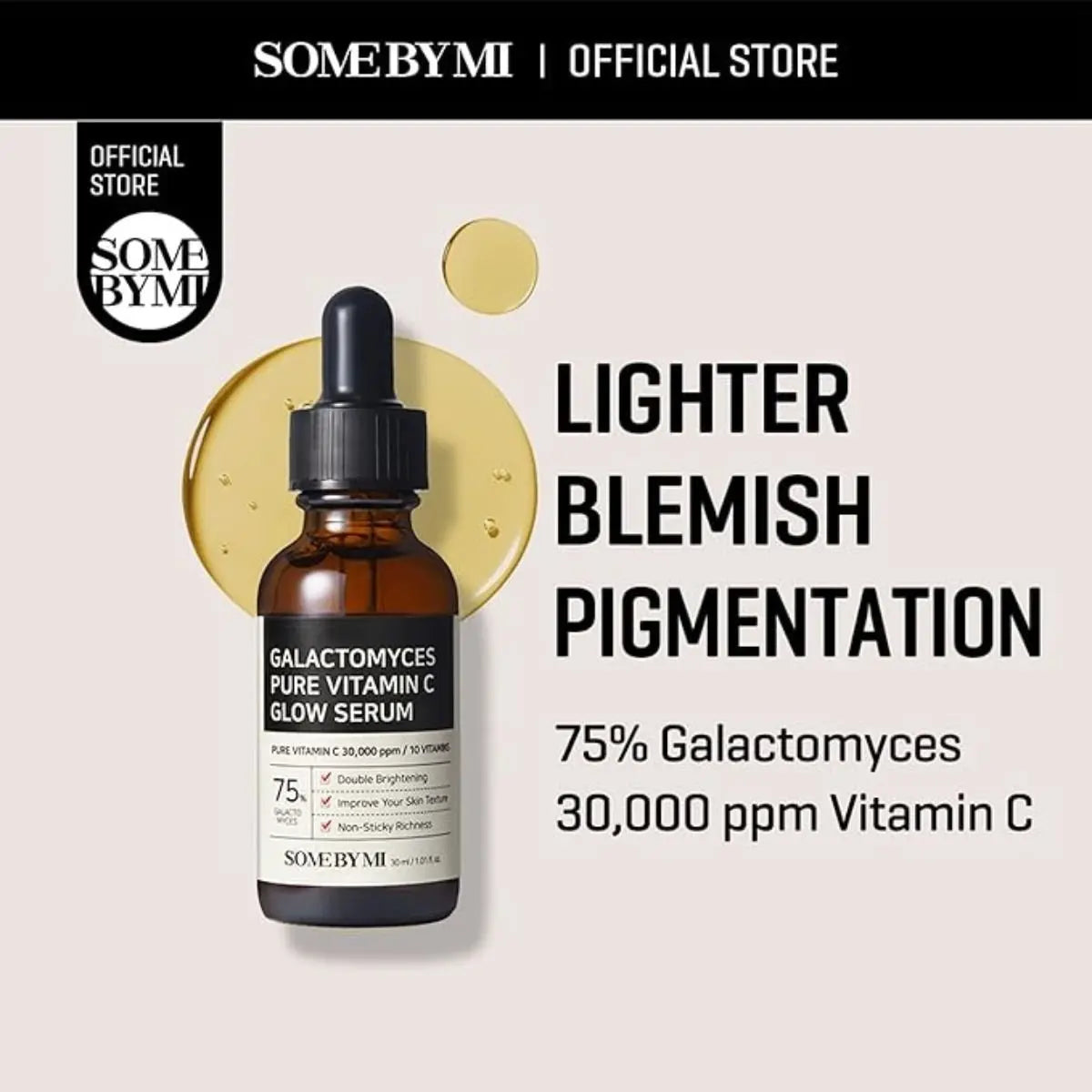 Galactomyces Pure Vitamin C Glow Serum 30mL Somebymi