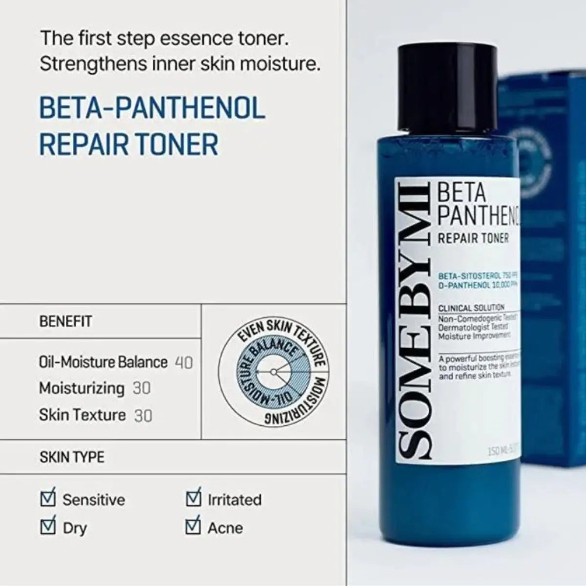 Beta Panthenol Repair Toner 150mL Somebymi