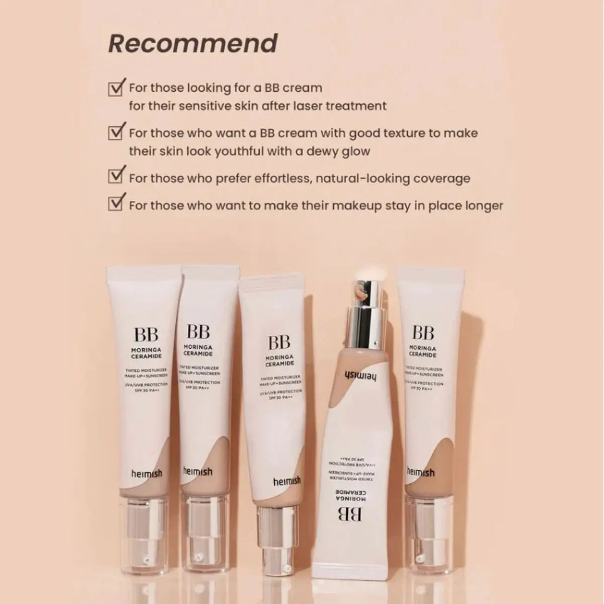 Moringa Ceramide BB Cream SPF 30 PA++ Heimish