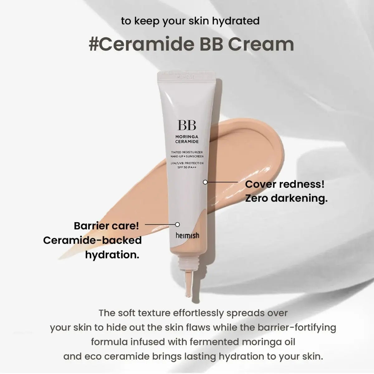 Moringa Ceramide BB Cream SPF 30 PA++ Heimish