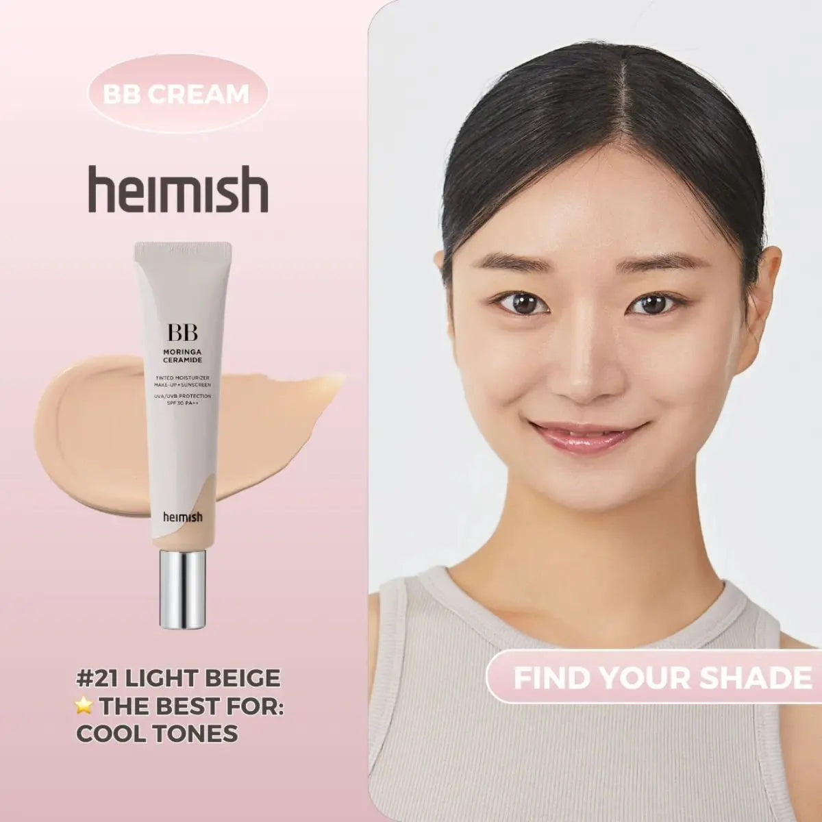 Moringa Ceramide BB Cream SPF 30 PA++ Heimish
