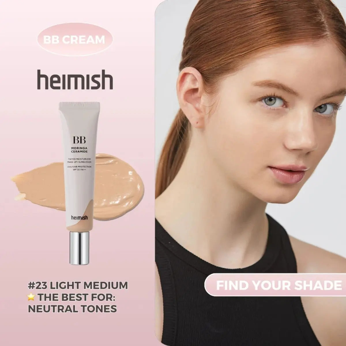 Moringa Ceramide BB Cream SPF 30 PA++ Heimish