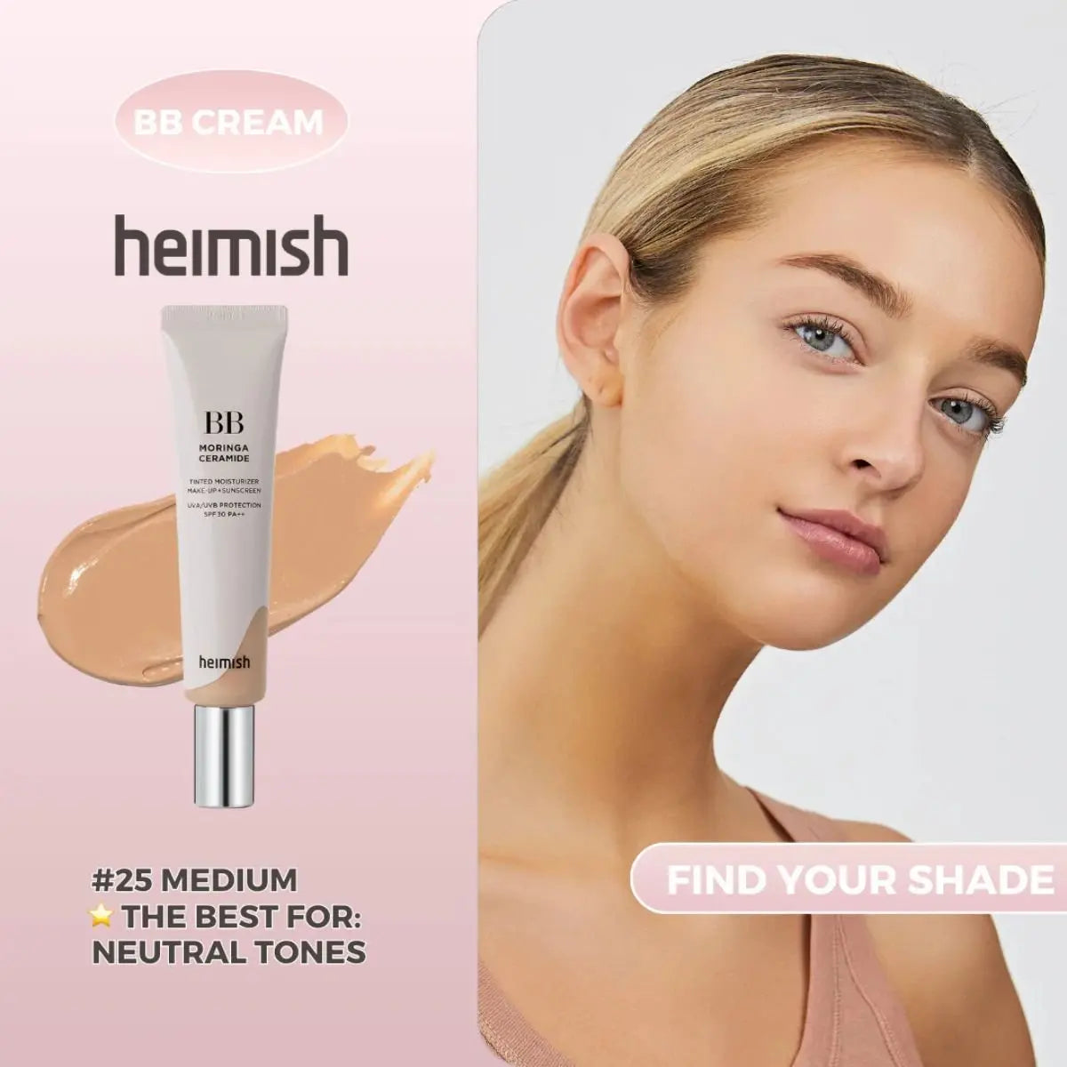 Moringa Ceramide BB Cream SPF 30 PA++ Heimish
