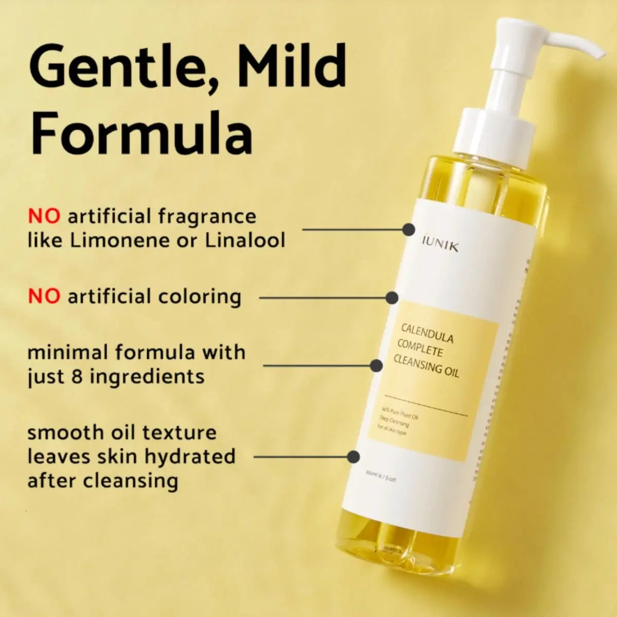 Calendula Complete Cleansing Oil 200mL Iunik