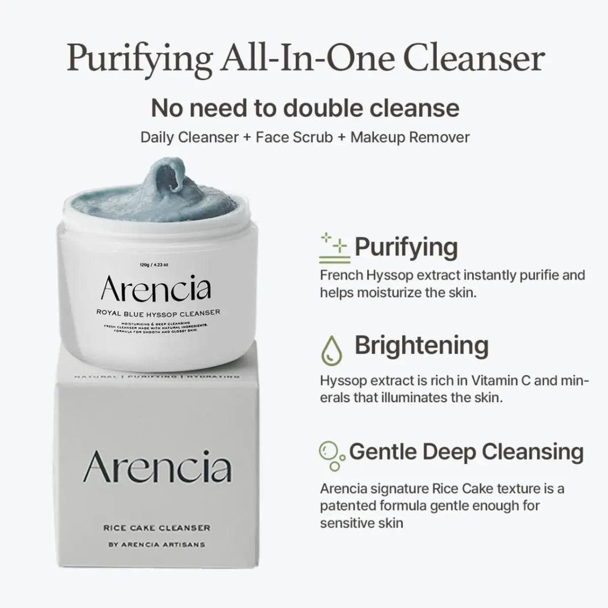 Blue Hyssop Cleanser 120g Arencia