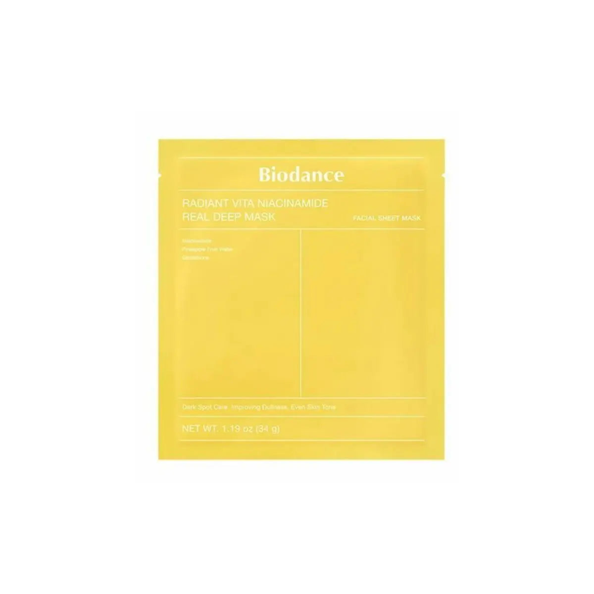 Radiant Vita Niacinamide Real Deep Mask (4ea) Biodance