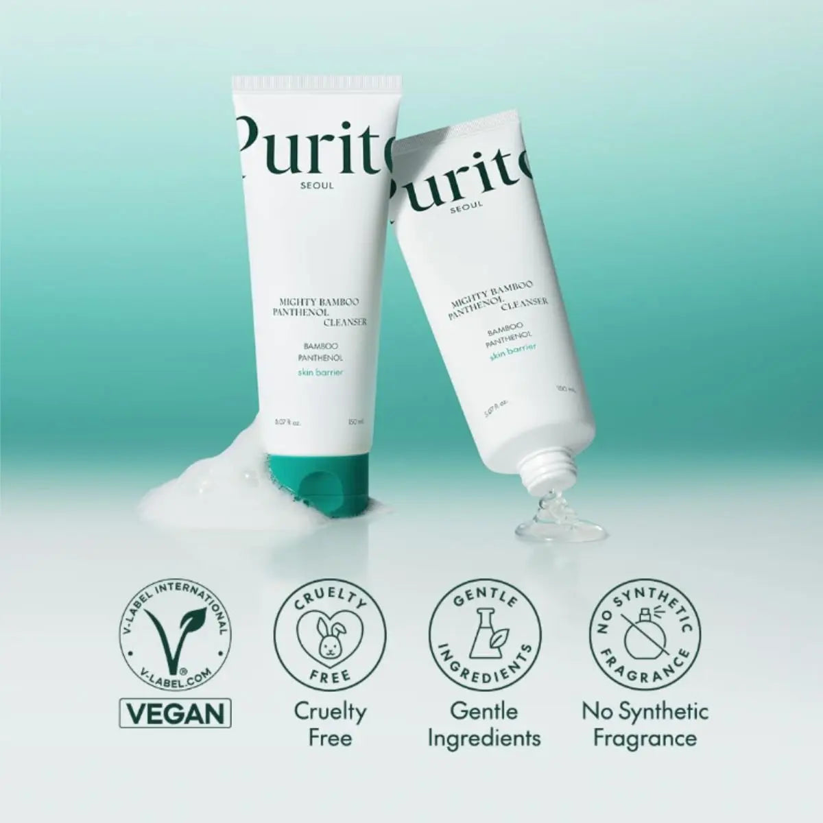 Mighty Bamboo Panthenol Cleanser 150mL Purito