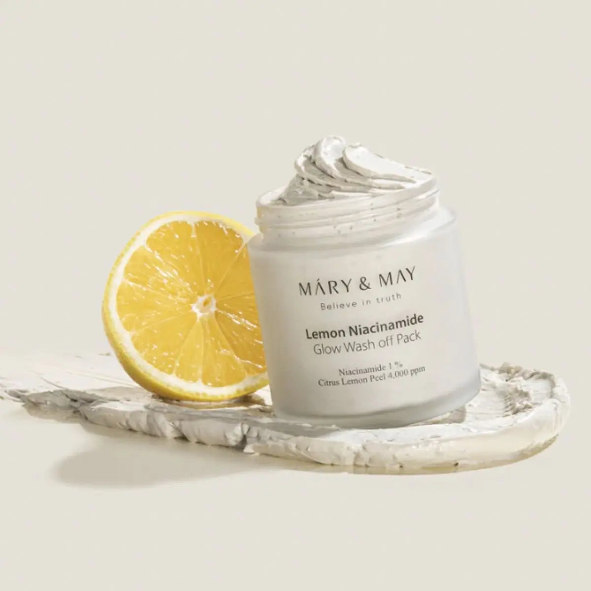 Lemon Niacinamide Glow Wash Off Pack 125g Mary&amp;May