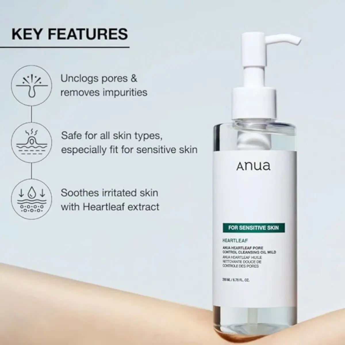 Heartleaf Pore Control Cleansing Oil Mild 200mL Anua