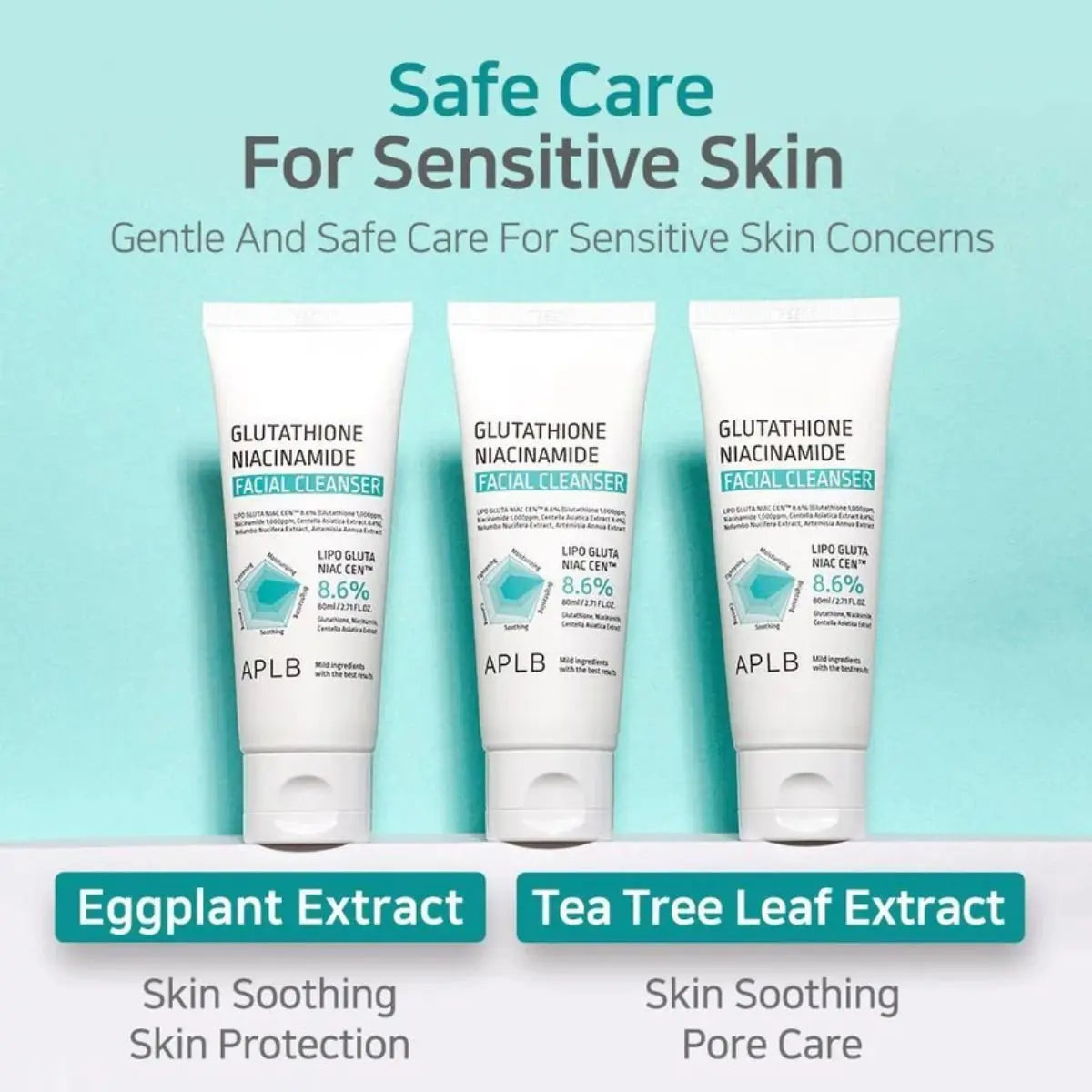 Glutathione Niacinamide Facial Cleanser 80mL APLB