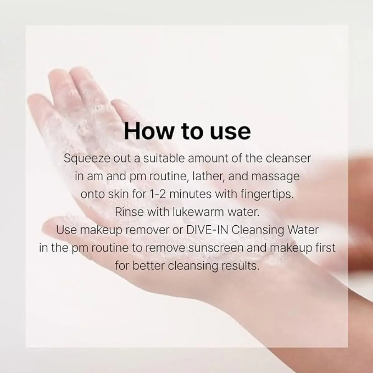 Dive-In Low Molecular Hyaluronic Acid Cleansing Foam Torriden