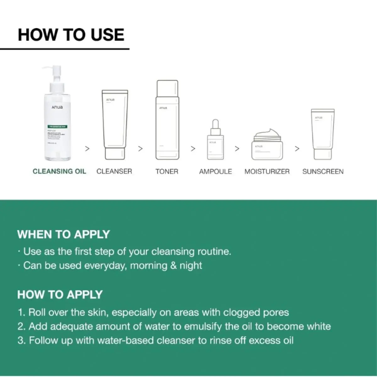 Heartleaf Pore Control Cleansing Oil Mild 200mL Anua
