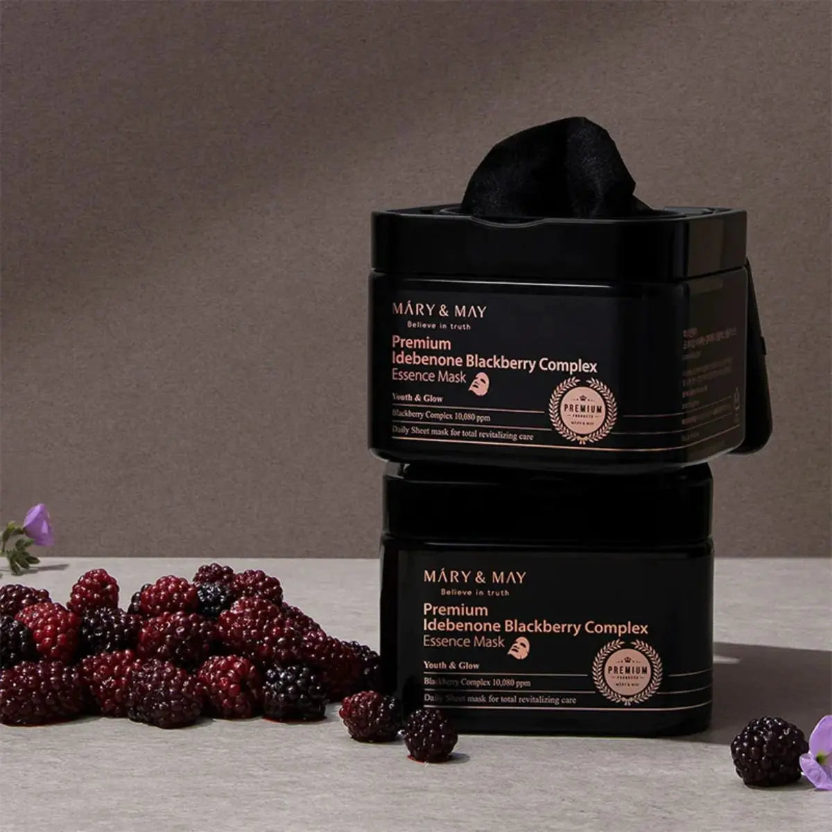 Premium Idebenon Blackberry Complex Essence Mask 20ea Mary&amp;May