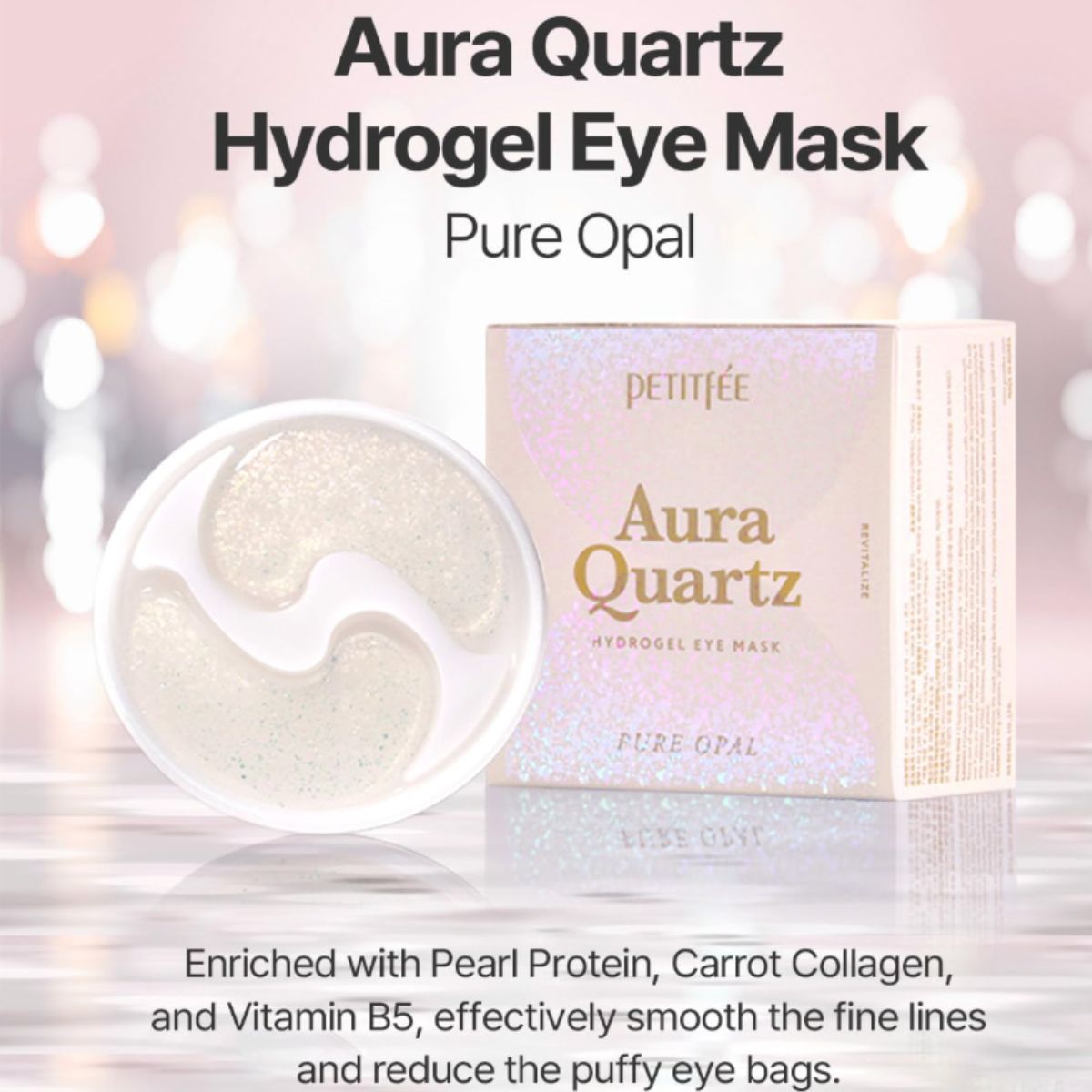 Aura Quartz Hydrogel Eye Mask Pure Opal 40pcs