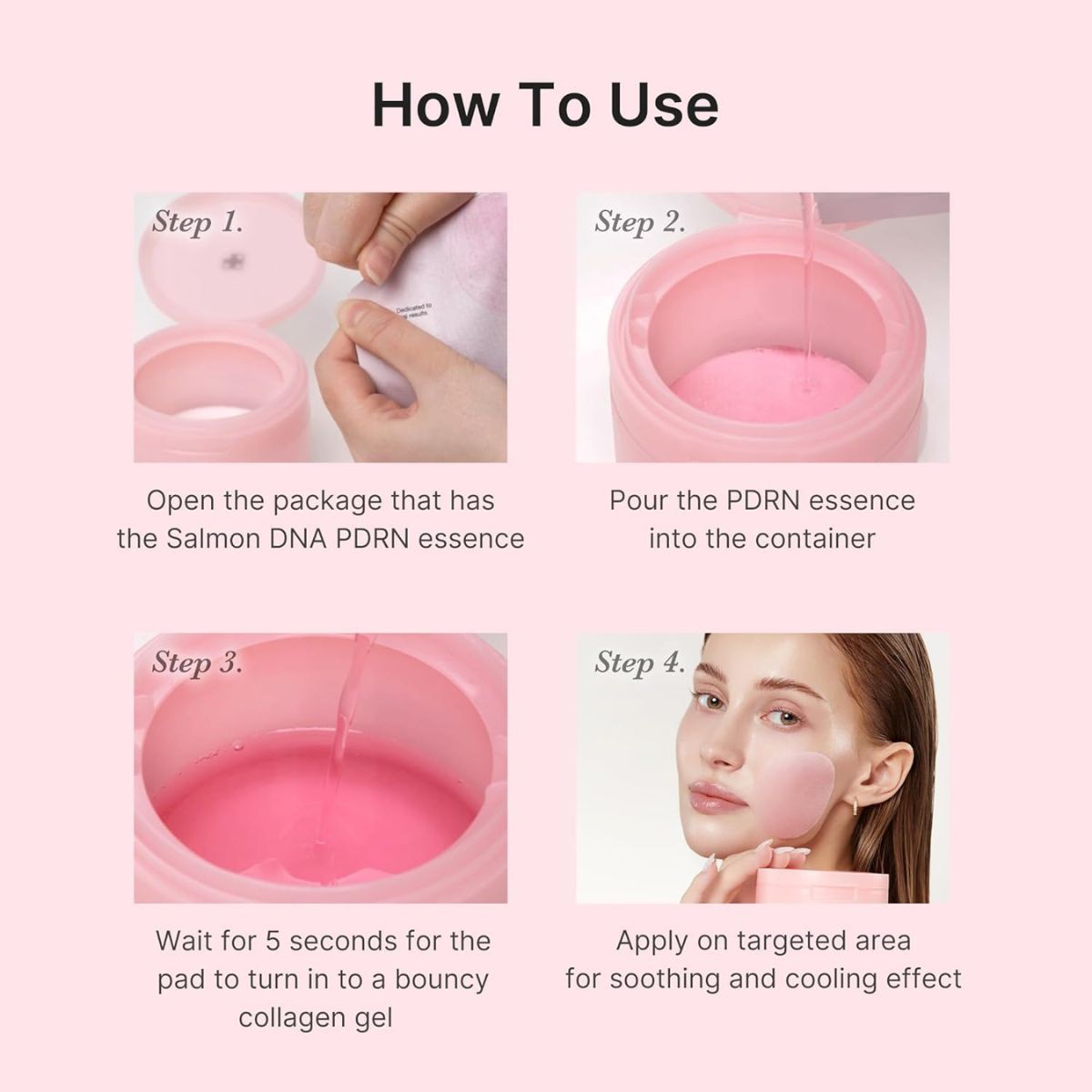 PDRN Pink Collagen Toning Gel Toner Pad 70ea