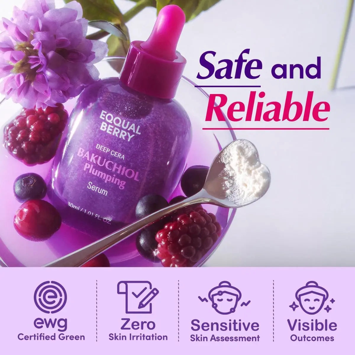 Bakuchiol Plumping Serum 30mL Eqqualberry