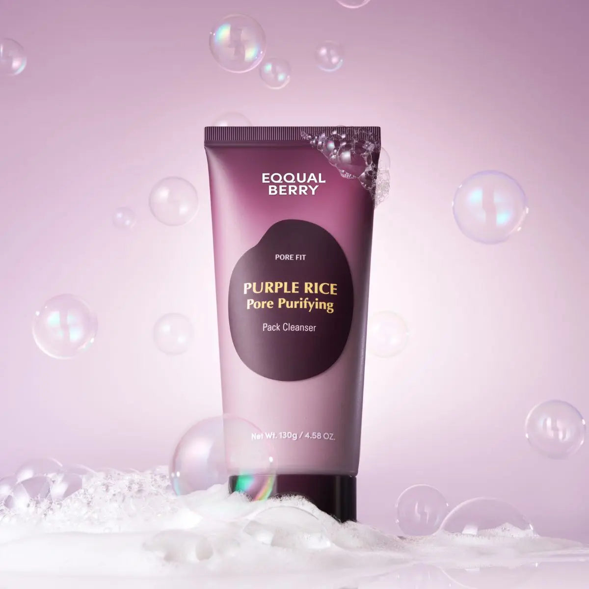 Texture mousse du nettoyant Purple Rice Pore Purifying Pack Cleanser 130g