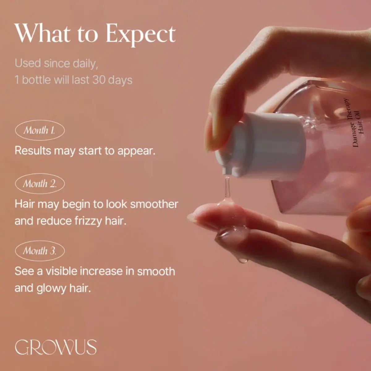 Damage Therapy Hair Oil 65mL Growus