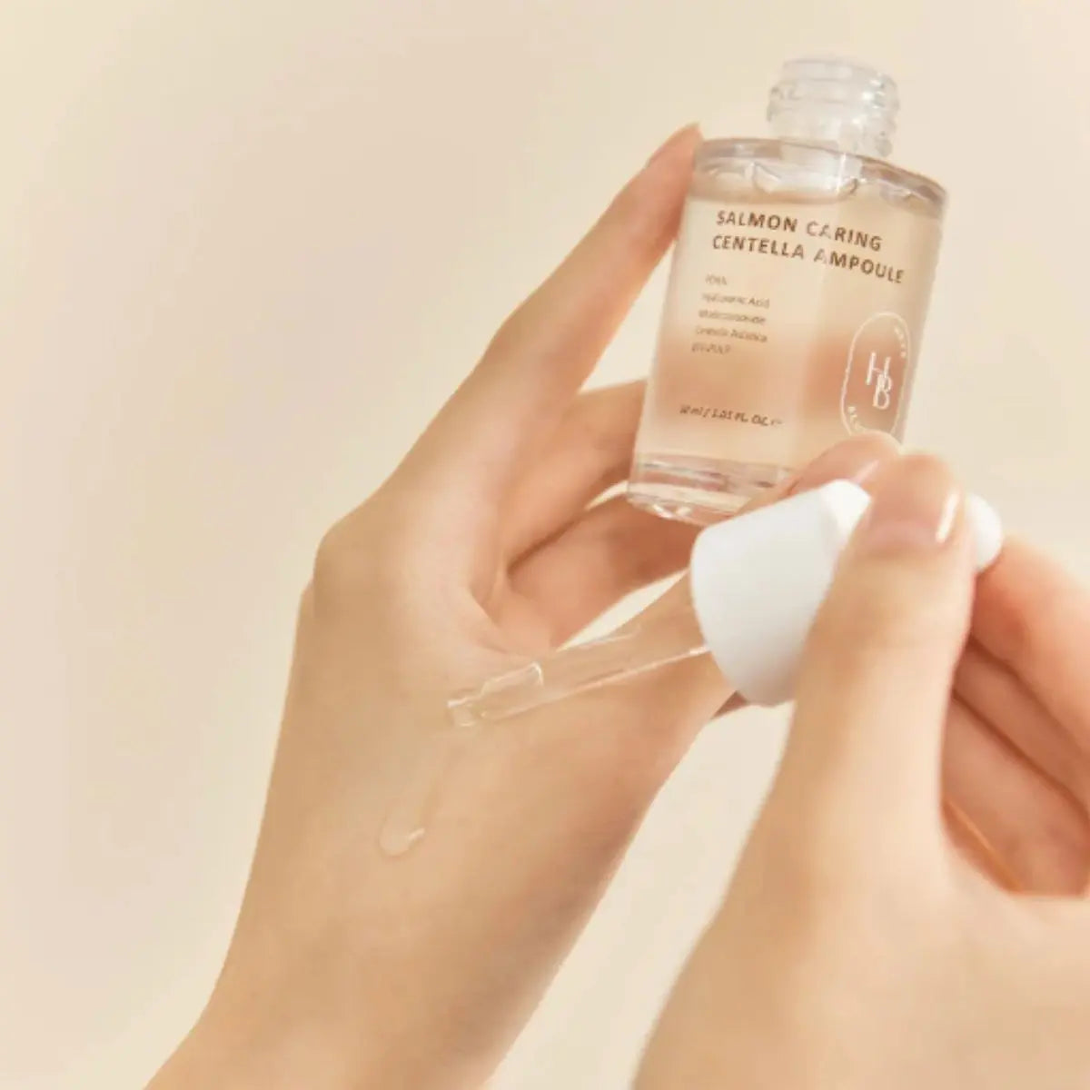 Salmon Caring Centella Ampoule 30mL Heveblue