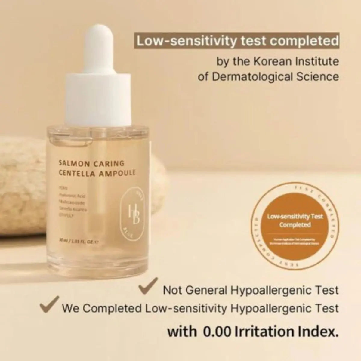 Salmon Caring Centella Ampoule 30mL Heveblue