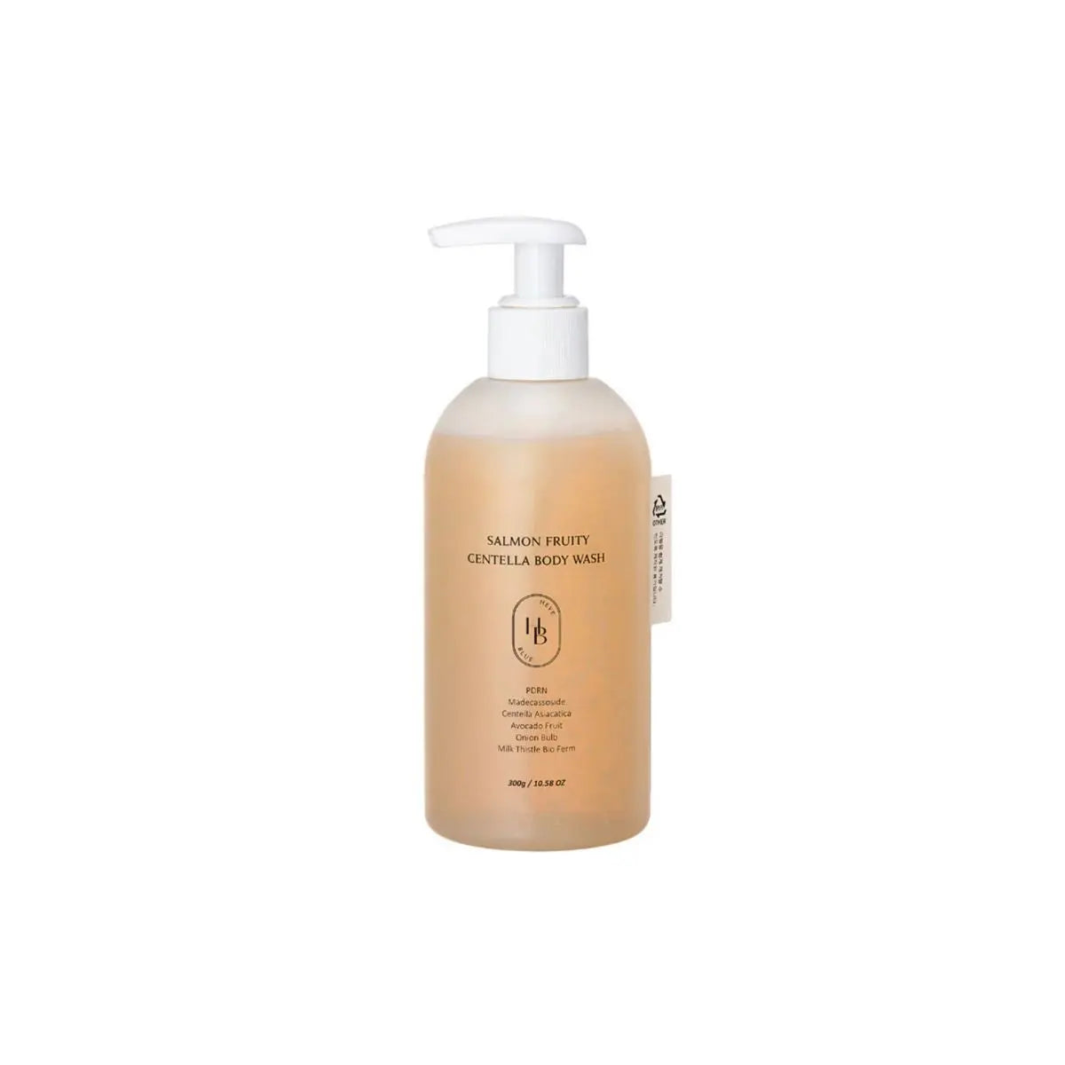 Salmon Fruity Centella Body Wash 300g Heveblue