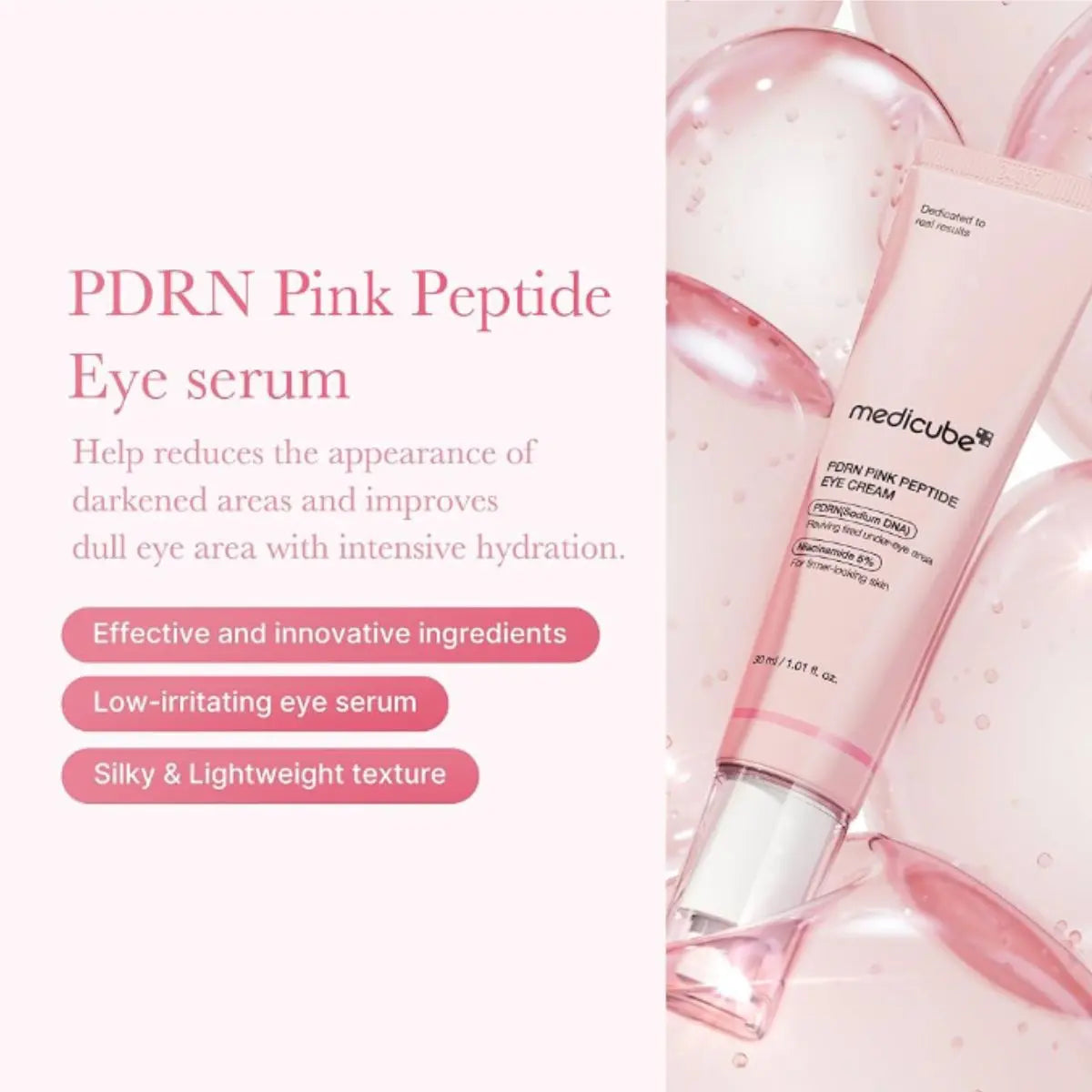 PDRN Pink Peptide Eye Cream 30mL Medicube