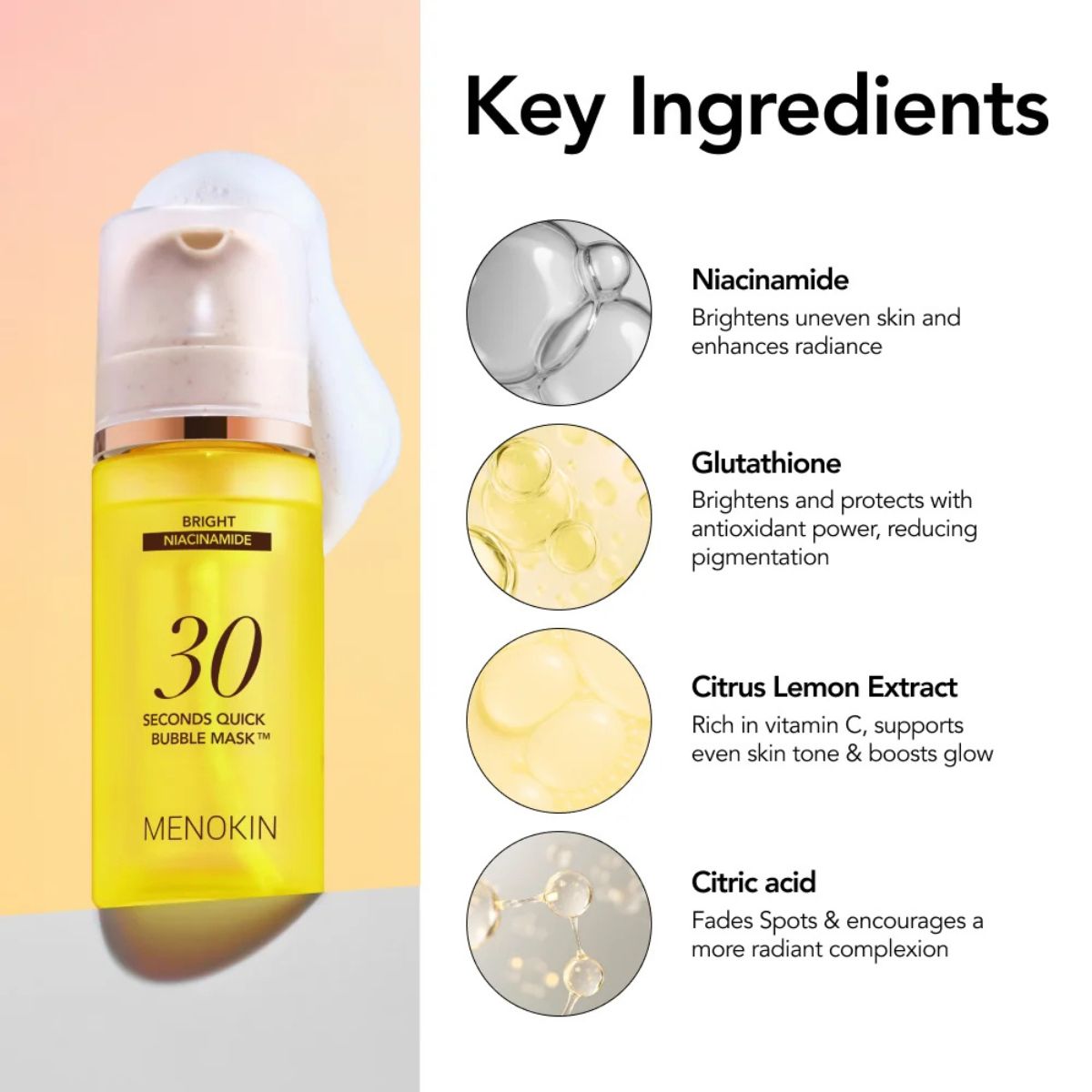 30 Seconds Quick Bubble Mask BRIGHT 95mL