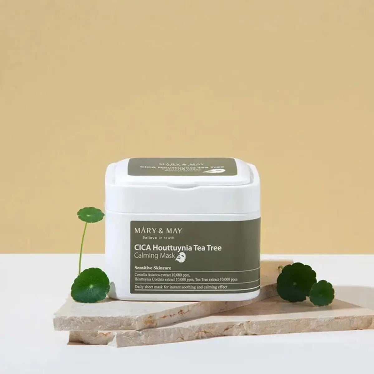 Cica Houttuynia Tea Tree Calming Mask 30pcs Mary&amp;May