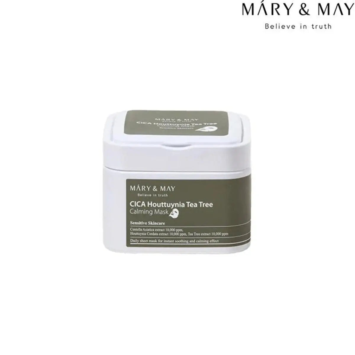 Cica Houttuynia Tea Tree Calming Mask 30pcs Mary&amp;May