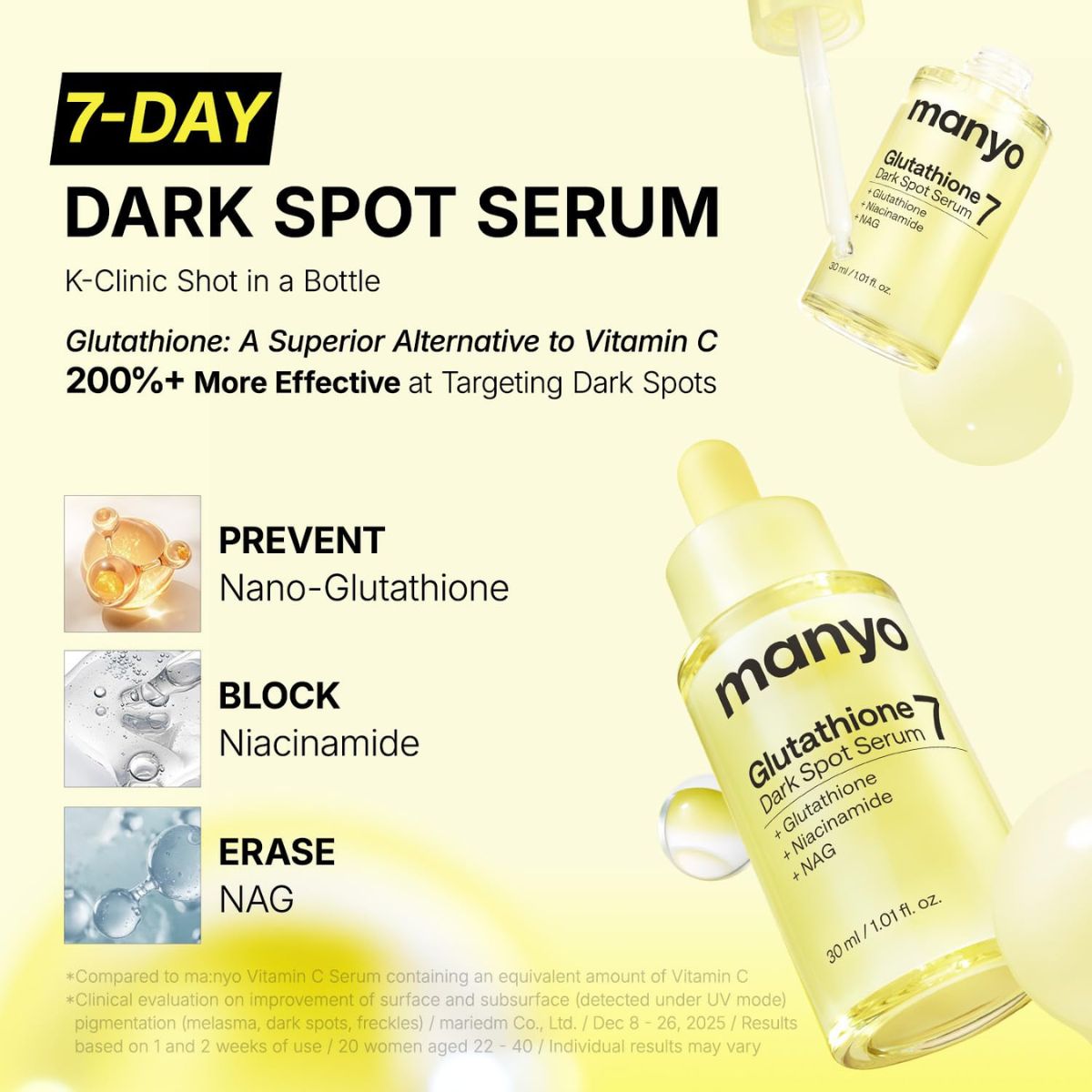 Glutathione 7 Dark Spot Serum 30mL