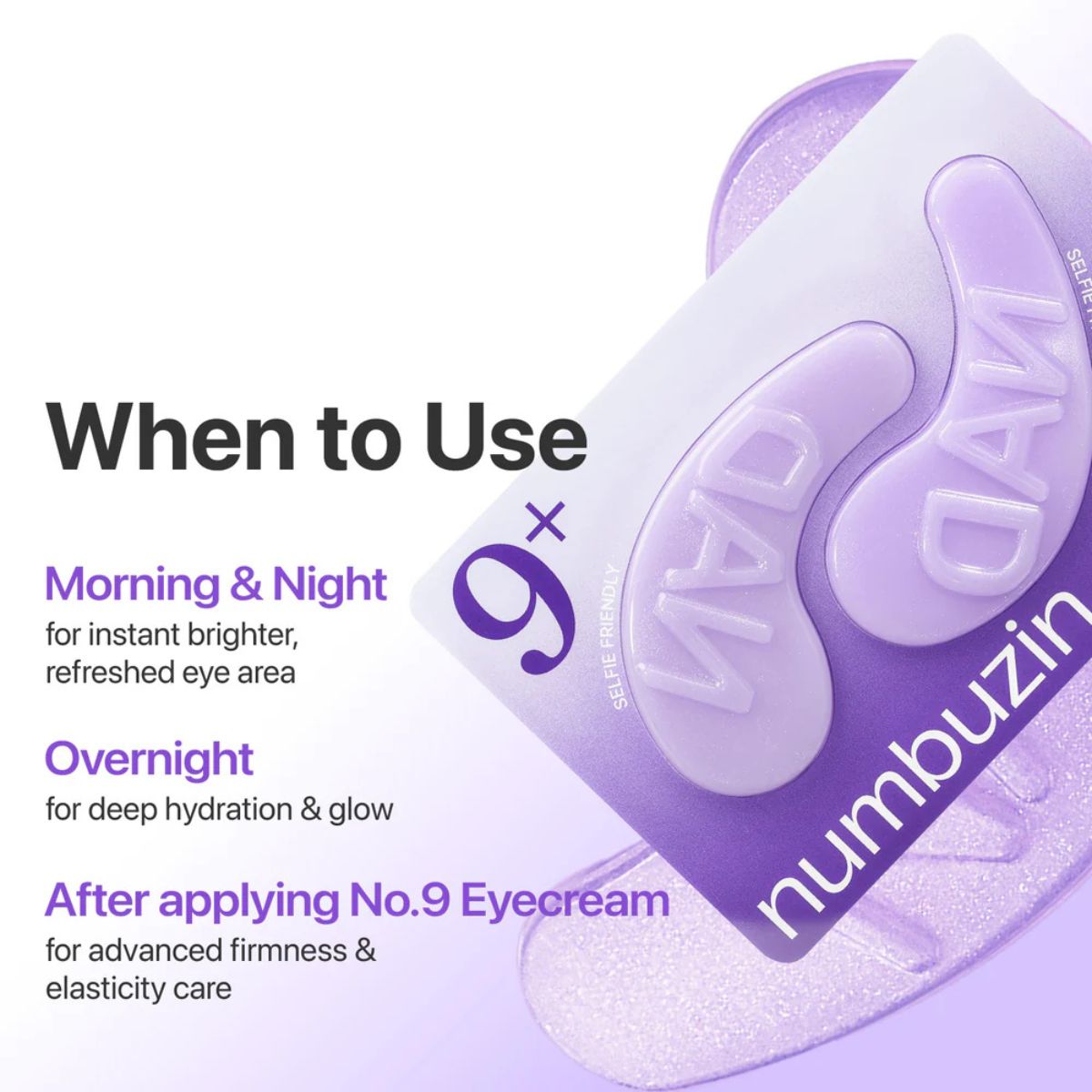 No. 9 NAD+ Collagen Under Eye Patches