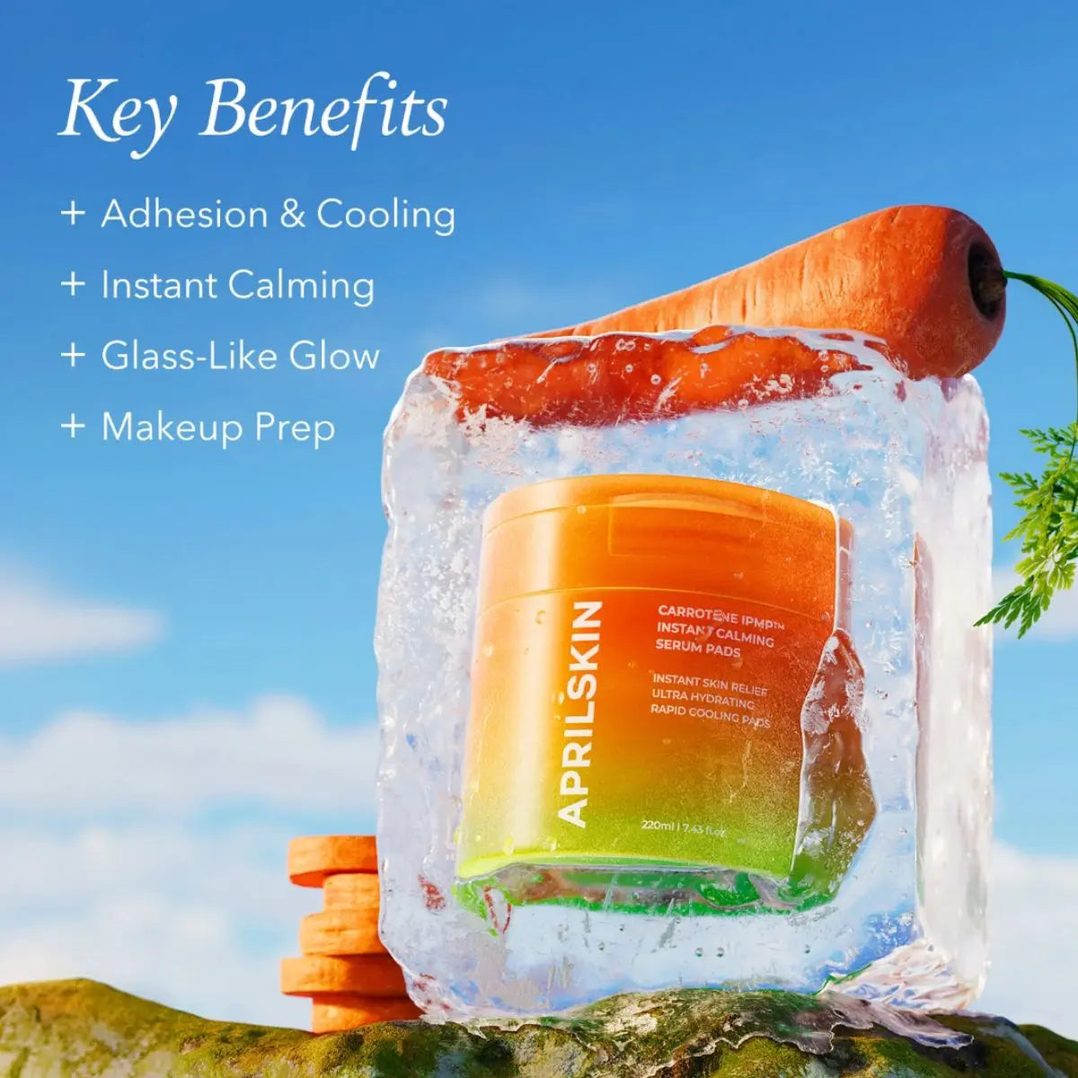 Carrotene IPMP™ Instant Calming Serum Pads (80pcs) APRILSKIN