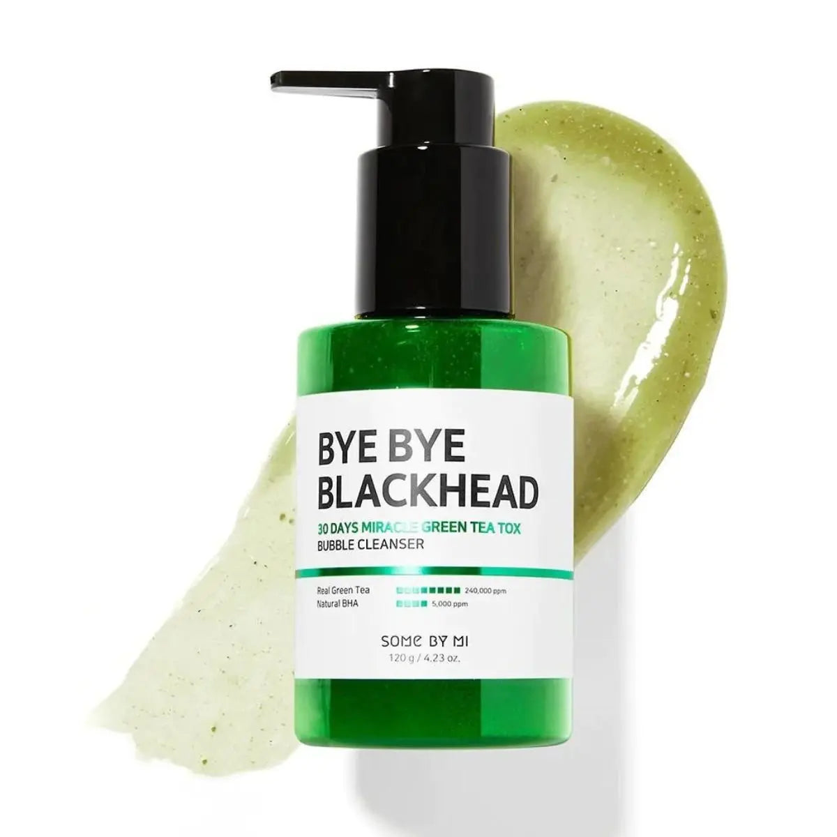 Bye Bye Blackhead 30 Days Miracle Green Tea Tox Bubble Cleanser 120g Somebymi